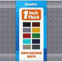 1" Thick Kitchen Mats for Floor, Water Resistant Floor Rug,Grey/72" x 20"