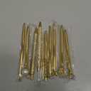 Janmini 9 Pcs Ballpoint Pens Set Metal Crystal Diamond Glitter Pens for Journaling Black Ink Pretty Cute Things Fancy Stationery Gifts for Women Girls Birthday Home Office Desk(Gold)