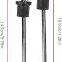 OUKENS Aluminum Alloy Road Bike Anti Theft Quick Release Secure Lock Skewers Set Cycling Wheels Locking (Black)