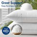 MIULEE Pack of 2 18x18 Outdoor Pillow Inserts, Waterproof Decorative Square Throw Pillow Inserts for Patio Sofa Garden Porch Couch