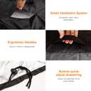 Outdoor Table Cover, 210D Silver-Coated Oxford Cloth Waterproof Prep Table Cover for Ooni Medium Stainless Steel -32"X24"X36" (Cover Only)