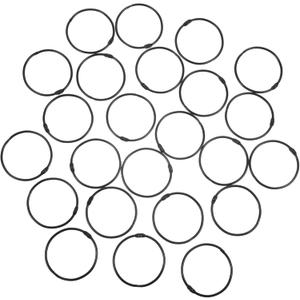 24pcs Metal Shower Curtain Hooks Rings Waterproof Curtain Hooks for Bathroom Sturdy Chrome Finish Easy Glide Mechanism Multi-Functional Ring Hangers (Black)