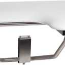 Seachrome Lift-Assist Shower Seat, L-Shaped Left-Hand, ADA, Wall Mount, Padded White Naugahyde (32" x 22.5")