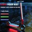 Classic Foldable Electric Scooter for Kids, Bright Front Lights, Shining Pedal Lights, LED Display, Dual Brakes 150W Motor Kids Electric Scooter, UL2272 Certified