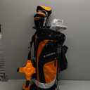 Precise XD-J Junior Golf Clubs Set Left Hand Options Kids Golf Clubs for Ages 3-5, 6-8, 9-12 Lightweight Graphite Shafts, Hybrid Club, Stand Bag Boys & Girls Golf Set