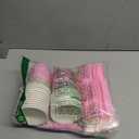 Pink 3rd Birthday Decorations Tableware, Girl Third Birthday Party Supplies, Plate, Cup, Napkin, Tablecloth, Cutlery, Glitter Diamond 3-Year-Old Table Decorations, Serves 24