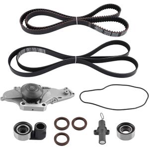 maXpeedingrods Timing Belt Kit with Water Pump for Acura MDX RDX RL TL TSX ZDX Honda Accord Crosstour Odyssey Pilot Ridgeline Saturn Vue 3.5L 3.7L 2003-2018 19200-RDV-J01