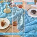 6 Pack Baby BlueTable Runner Graduation Cheesecloth120 Inch Boho Rustic Gauze 10 FT Cheese Cloth Table Runners Decorations for Mother's Day Birthday Baby Shower Wedding Holiday Home Party Decor