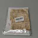 Halloween Don't Say Baby Clothespin Game, Baby Shower Game, Include One 57 Sign and 50 Mini Natural Clothespins, A Little Boo Gender Reveal Party Decoration Supplies - FD03