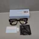 livho Oversized 99% Blue Light Glasses for Woman - Rectangle Fashion Glasses for Computer, Chic Preppy Frame - Anti Eyestrain (*Coco Tortoise)