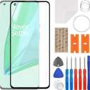 Front LED Glass Lens Replacement Compatible with OnePlus 9 Pro LE2121, LE2125, LE2123, LE2120 (No LCD Screen and Touch Digitizer) with Repair Kit