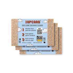1UPcard Universal Game Cartridge Cleaner 3 Card Pack