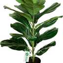 BESAMENATURE 30" Little Artificial Fiddle Leaf Fig Tree/Faux Ficus Lyrata for Home Office Decoration (2ft 4in)