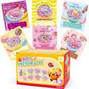 PARSUP 30Pcs Valentine Cards with Slime for Kids, Valentines Day Cards for Classroom Exchange, Valentine's Day Party Favors Gift for Party Bag Fillers Party Supplies