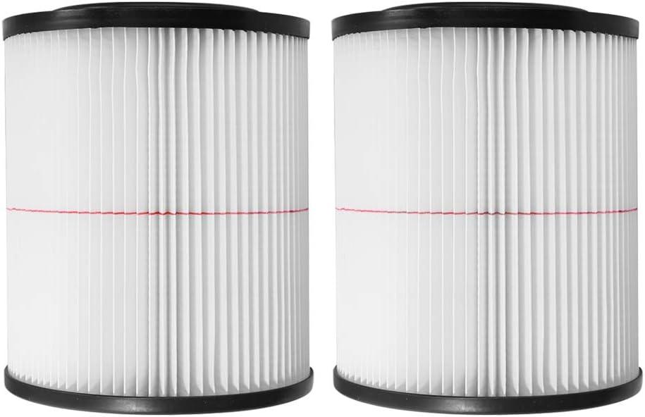 2Pcs Vacuum Cartridge Filter Replacement for Shop Vac Craftsman 9-17816