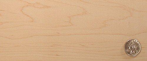 Wood-All Maple Wood Veneer Sheet, Rotary Cut, Spliced Face, 24x96, A Grade, 10 mil Paperback