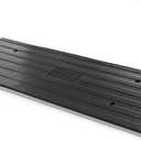 Pyle Car Driveway Curb Ramp - Heavy Duty Rubber Threshold Ramp - Also for Loading Dock, Garage, Sidewalk, Truck, Scooter, Bike, Motorcycle, Wheelchair Mobility & Other Vehicle - Pyle PCRBDR24 (1-Pack)