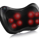 Suerbeaty Shiatsu Back and Neck Massager with Heat, Deep Tisctric Massage Pillow for Back, Shoulders, Legs, Foot, Body Musclesue Kneading