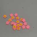 M METERXITY 19-Pcs Resin Flowers, 0.98inch/2.5cm Artificial Plumeria Flowers Flatback Mini for DIY Crafts/Dress/Wedding/Party Decoration, Fake Hawaiian Petals [Fuchsia]
