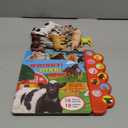 Farm Animals Figures Toys with Sound Books, 10PCS Farm Animals for Toddlers & Animal Sound Books with 10 Buttons, Plastic Animals, Farm Toys for Toddlers 3-5, Animal Lover Gifts for Kids