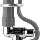 Pre Rinse Sprayer Commercial Sink Sprayer Head,1.42GPM Spray Valve Dish Spray Nozzle with Ergonomic Handle, Commercial Faucet Parts for Commercial Kitchen Sink,Chrome Finished, Gray