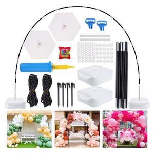 JOYYPOP Balloon Arch Kit, 10ft Wide & 9ft Tall Adjustable Balloon Arch Stand with Base Frame Garden Arbors for Graduation Wedding Birthday Baby Shower Party Supplies Photo Backdrop Decoration