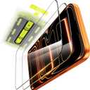 WSKEN for iPhone 17 Pro Max Screen Protector - [Auto-Dust Removal] [Top 9H+ Tempered Glass] 12FT Shatterproof Military Grade Diamond HD Durable Flim Easy Install Case Friendly, 2 Pack (Clear)