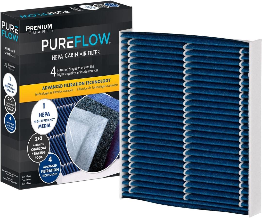 PureFlow HEPA Cabin Air Filter PC99456HX Fits 2025-18 Toyota Camry,2024-19 RAV4,Corolla,2022-16 Lexus RX350