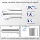 6 Pack 2-Layer Fold Soundproof Wall Panels, 24 x 12 x 0.43 in Large Sound Proof Foam Panels for Walls, 0.9lb/ft High Density, 3D Acoustic Panels,Artistic Noise Dampening Panels White&Black