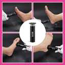 Professional Electric Foot File, Adjustable Rotatable Electronic Foot Dead Skin Remover Callus Remover Tool for Home & Nail Salon with 60 pcs Replacement Sandpaper Disk,Black