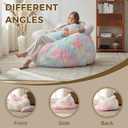 Cat Bean Bag Chair for Adults, Giant Faux Fur BeanBag Floor Sofa, X-Large