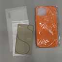 SuydanBox Magnetic for iPhone 15 Case, Compatible with MagSafe, [Screen Protector + Full Camera Protection], Silicone Shockproof Anti-Scratch Protective Phone Case for iPhone 15 6.1", Orange