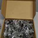 Ravinte 50 Pack 1-1/4 Inch Kitchen Cabinet Knobs Matte Black Zinc Pulls Door Handles for Dresser Drawers