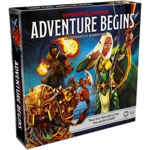 Hasbro Gaming Dungeons & Dragons Adventure Begins, Cooperative Fantasy Board Game, Fast Entry to The World of D&D, Family Game for 2-4 Players, 10 and Up