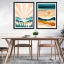 YANXIN Paint by Numbers Kit for Adults Beginners 2 Pack Rolled Paint by Numbers on Canvas for Creative Wall Art Home Decoration with Nice Gift Box 12x16 inch 5758