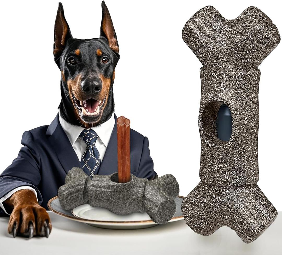 Bully Stick Holder for Dogs Improved Safety Dog Chew Holder for Ultimate Secure Fixation Device to Prevent Swallowing of Fits Various Bully Sticks and Dog Sizes