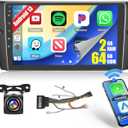 [2+64G] Hikity Android 15 Car Stereo for BMW 328i 335i 325i 2005-2011 3 Series (E90/E91/E92/E93) Wireless CarPlay Android Auto, 9'' Touch Screen Car Radio GPS Mirror Link WiFi BT FM/RDS SWC 28UI