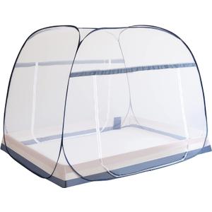 Pop Up Mosquito Tent,Portable Design with Sealed Netting Bottom & Instant Foldable Frame | Indoor/Outdoor Use for Kids & Adults | Compact Travel Bag (L78 xW71 xH65)