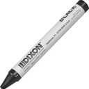 Dixon Long-Lasting Marking Crayons, 5", Black, Pack of 12