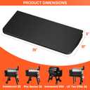 QuliMetal for Traeger Grills BAC362 Folding Front Shelf Steel Grill Accessory for Pro 22, Pro 575, Ironwood 650, Century 22 Pellet Grills, Ideal for Food Prep and Storage, 25'' X 12''
