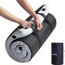 EGO Roll up Single Small Mattress Memory Foam CertiPUR-US Certified, Roll Up Floor Mattress Mat for Camping, Sleeping Pad, Portable with Travel Bag