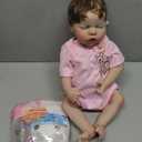 Lifelike Reborn Baby Dolls Girl Full Body Silicone 18 Inch Vinyl Newborn Girl Doll Washable Baby Dolls Real Life Babies That Look Real Small Reborn Doll Best Toy for Kids Ages 3+