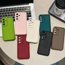 Puxicu Slim Case for Samsung Galaxy S24 FE, Enhanced Camera Protection, Shockproof Skin-Friendly Touch Soft Case Cover for Samsung Galaxy S24 FE Phone, Wine