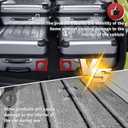 RULLINE Red Trunk Organizer Blocks with Storage Bag  Car Cargo Organizer, adjustable Dividers, Dual Grip Pads, Hook-and-Loop Press Fixing  Fits SUV/Sedan/Truck  Foldable