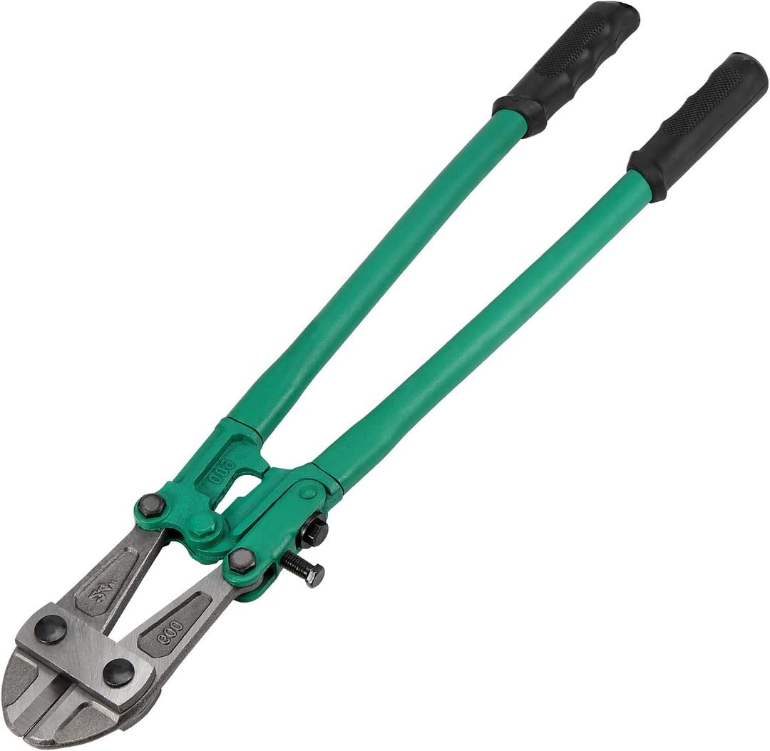 24 Inches Bolt Cutters with Alloy Steel Blade, Heavy Duty Bolt Cutter Wire Pliers with Center Cut Jaw and Ergonomic Rubber Grip for Cutting Locks, Rebars, Wires