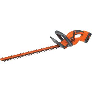 BLACK+DECKER 40V MAX Hedge Trimmer, 22" Blade Length, Powerful Motor with Reduced Vibrations, Sharp Blades for 3/4" Thick Cuts, Battery and Charger Included (LHT2240C)