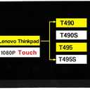 14.0" Replacement for Lenovo Thinkpad T490 T490S T495 T495S P43s FRU 01YN150 01YN151 01YN152 B140HAK03.2 R140NWF5 RA FHD 19201080 40 Pins Touch Screen LCD Display Panel (Not for Non-Touch Version)