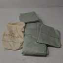 Split King Sheets Set - 100% Cotton, 1000 TC Egyptian Cotton, 5 Piece Set, 2 Fitted - 16" Deep Pocket, Sateen, Sage