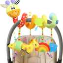 Car Seat Toys for Babies 0-6 Months Version Spiral Car Seat & Stroller Activity Toy, Soft Plush Hanging Toys with Rattles, Best Gift for Ages 0 and Up