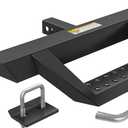 Universal Steel Trailer Tow Hitch Step Bar with Drop Step Pads for Pickup